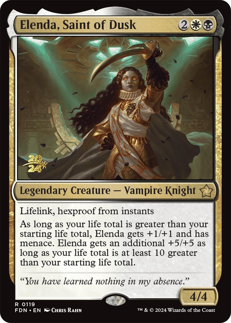 Elenda, Saint of Dusk [Foundations Prerelease Promos] | A1Comics