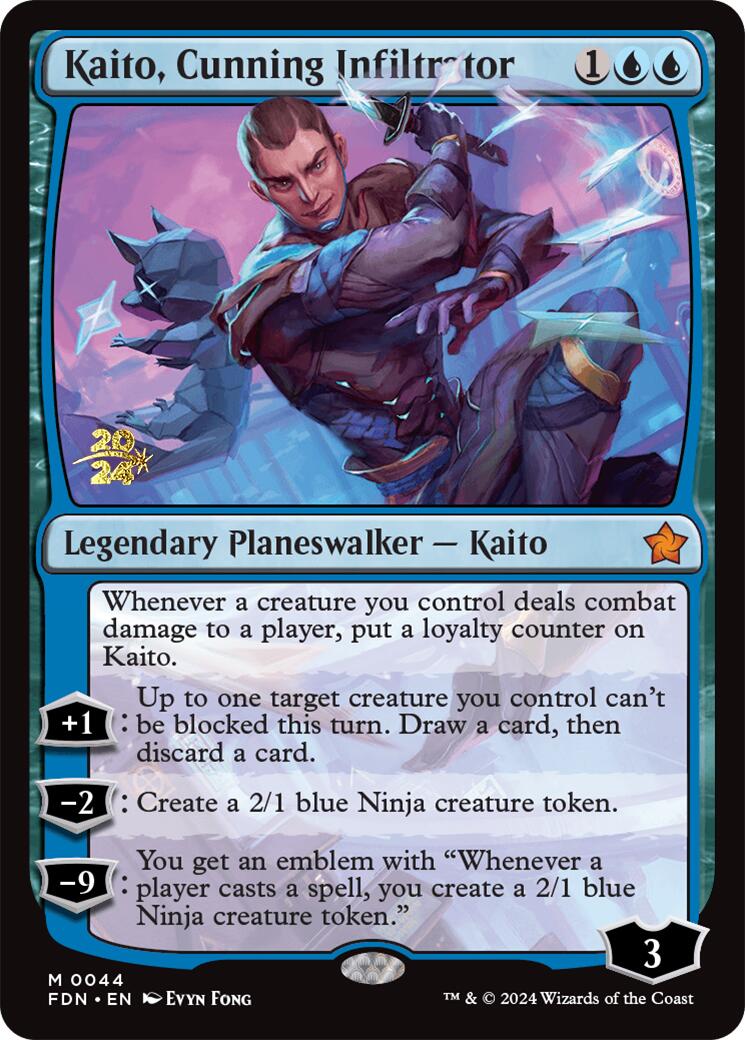 Kaito, Cunning Infiltrator [Foundations Prerelease Promos] | A1Comics