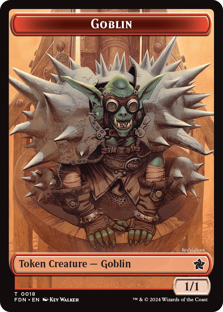 Drake // Goblin Doubled-Sided Token [Foundations Tokens] | A1Comics