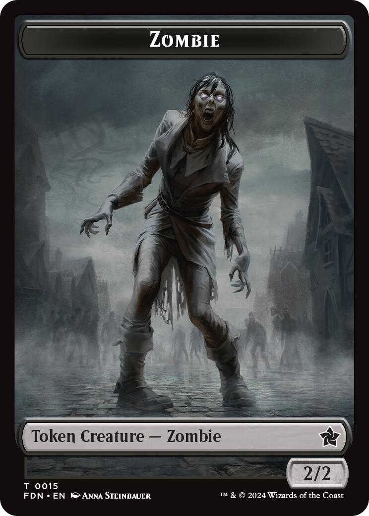 Zombie // Insect Doubled-Sided Token [Foundations Tokens] | A1Comics