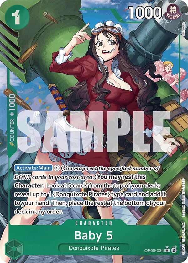 Baby 5 (OP05-034) (Alternate Art) [Premium Booster -The Best-] | A1Comics