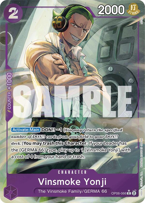 Vinsmoke Yonji (OP06-066) (Full Art) [Premium Booster -The Best-] | A1Comics