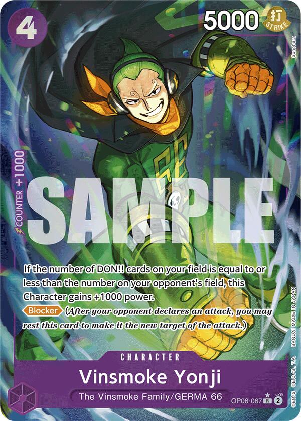 Vinsmoke Yonji (OP06-067) (Full Art) [Premium Booster -The Best-] | A1Comics