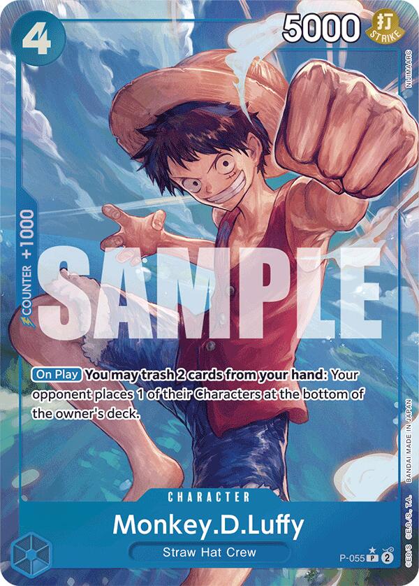 Monkey.D.Luffy (P-055) (Full Art) [Premium Booster -The Best-] | A1Comics