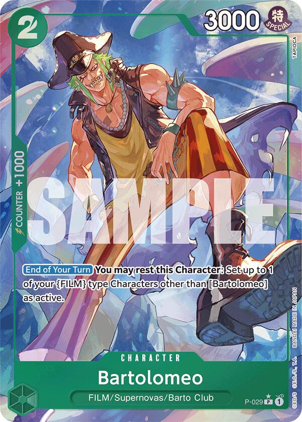 Bartolomeo (P-029) (Full Art) [Premium Booster -The Best-] | A1Comics