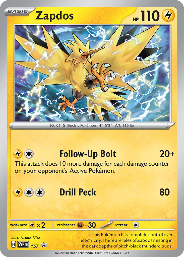 Zapdos (157) [Scarlet & Violet: Black Star Promos] | A1Comics