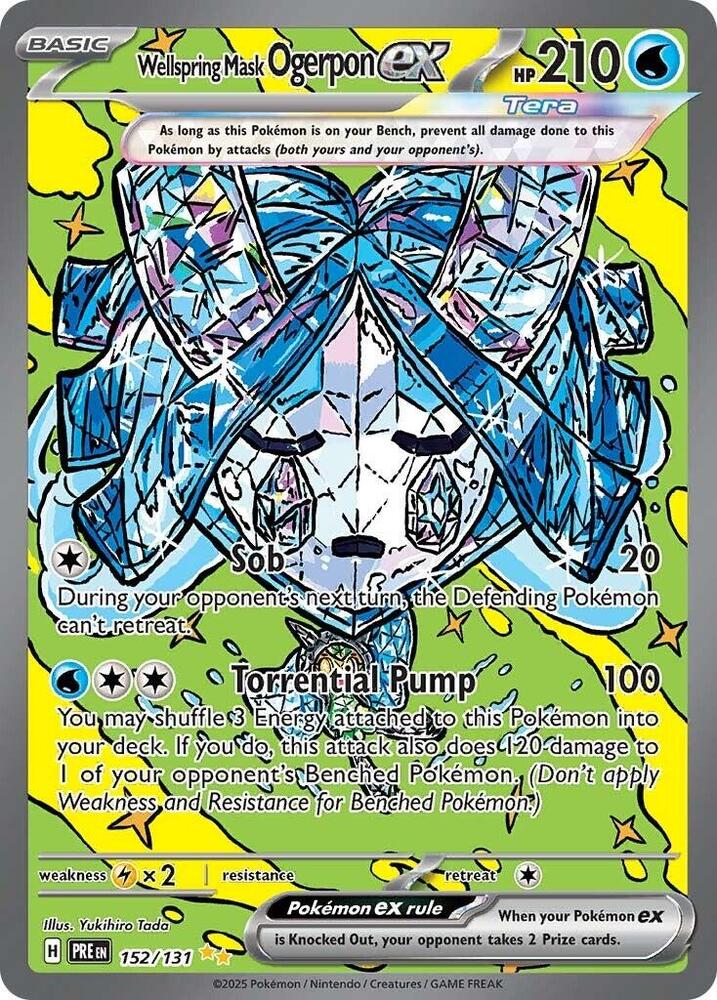 Wellspring Mask Ogerpon ex (152/131) [Scarlet & Violet: Prismatic Evolutions] | A1Comics