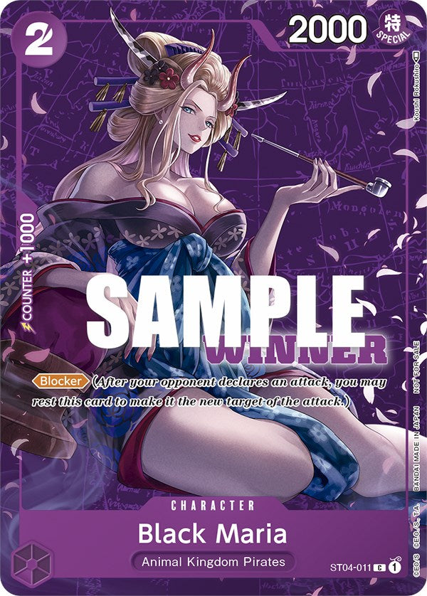 Black Maria (Tournament Pack Vol. 2) [Winner] [One Piece Promotion Cards] | A1Comics