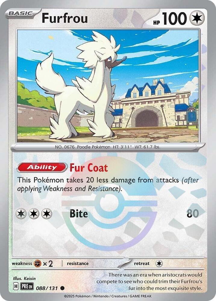 Furfrou (088/131) (Poke Ball Pattern) [Scarlet & Violet: Prismatic Evolutions] | A1Comics