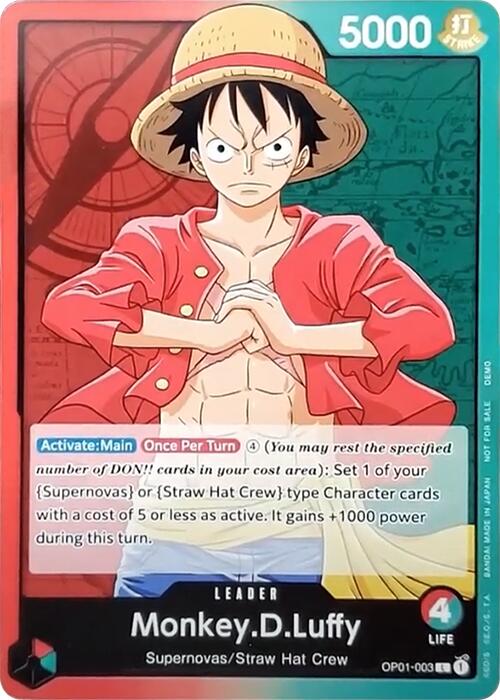 Monkey.D.Luffy [One Piece Demo Deck Cards] | A1Comics