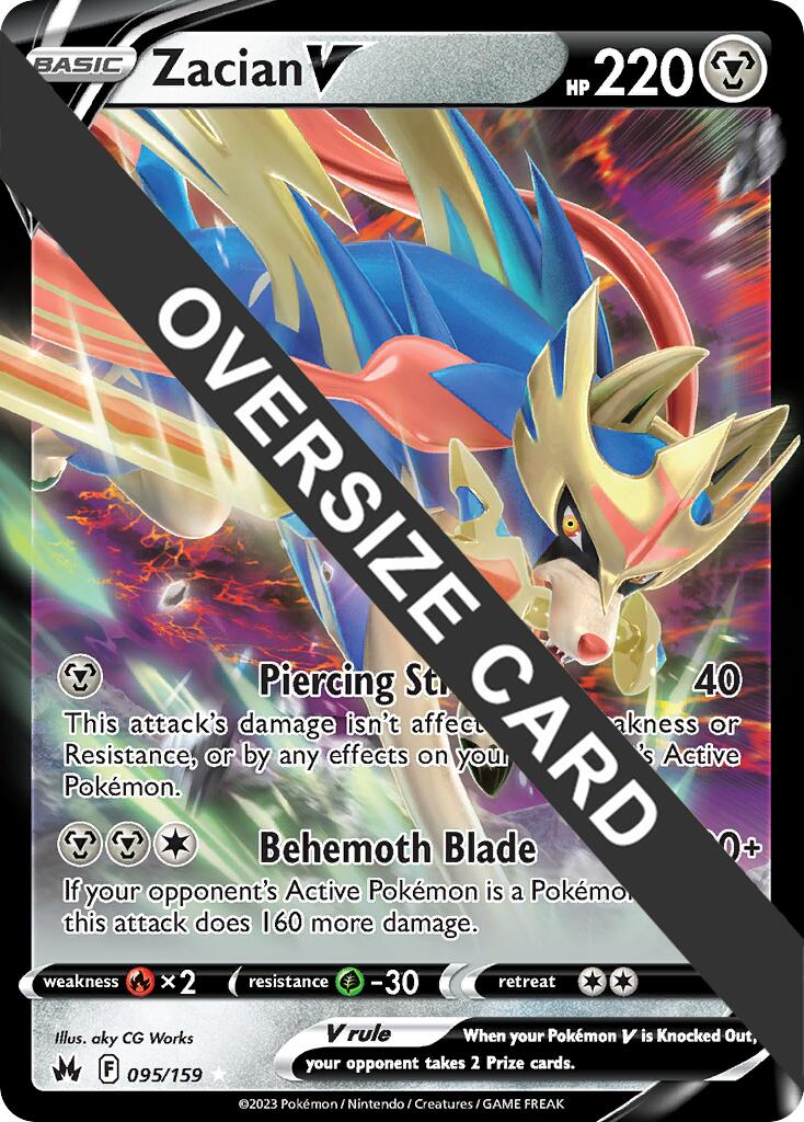 Zacian V (095/159) (Jumbo Card) [Sword & Shield: Crown Zenith] | A1Comics