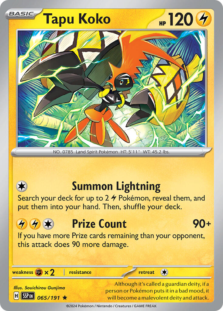 Tapu Koko (065/191) (Theme Deck Exclusive) [Scarlet & Violet: Surging Sparks] | A1Comics