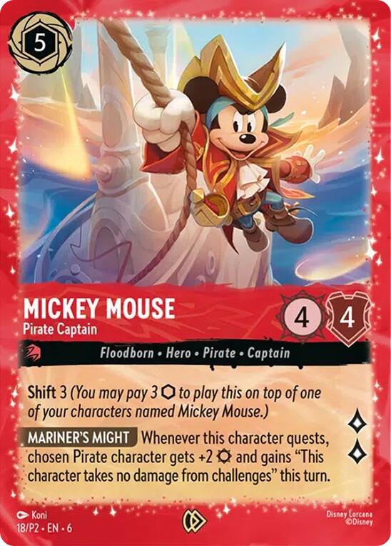 Mickey Mouse - Pirate Captain (18) [Promo Cards] | A1Comics