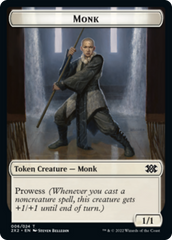 Spider // Monk Double-Sided Token [Double Masters 2022 Tokens] | A1Comics