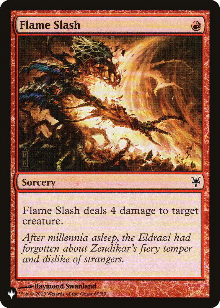 Flame Slash [The List Reprints] | A1Comics