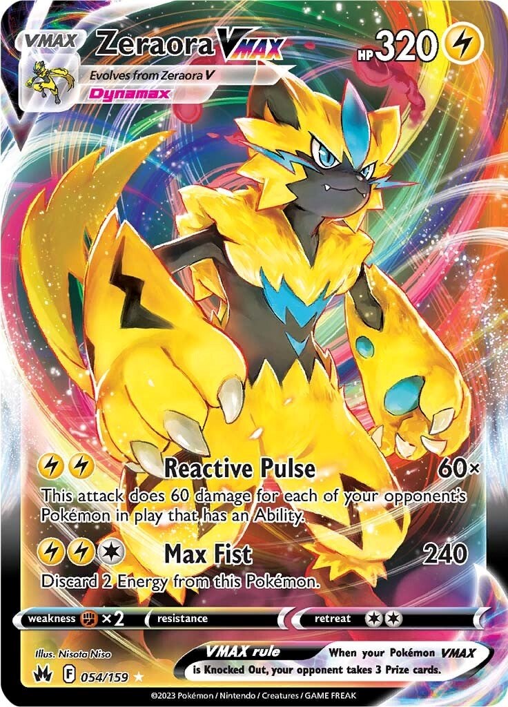 Zeraora VMAX (054/159) [Sword & Shield: Crown Zenith] | A1Comics