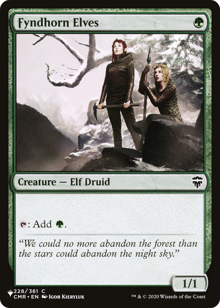 Fyndhorn Elves [The List Reprints] | A1Comics