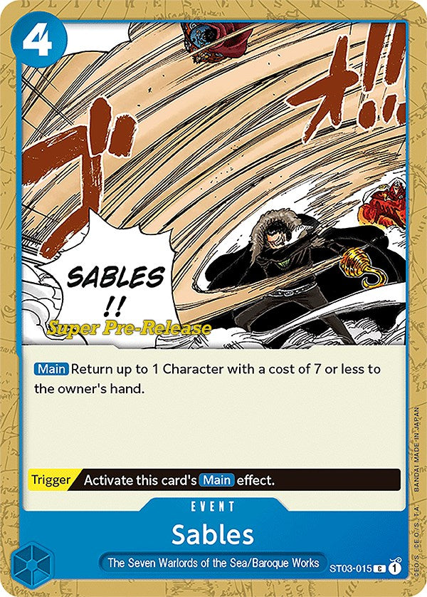 Sables [Super Pre-Release Starter Deck: The Seven Warlords of the Sea] | A1Comics