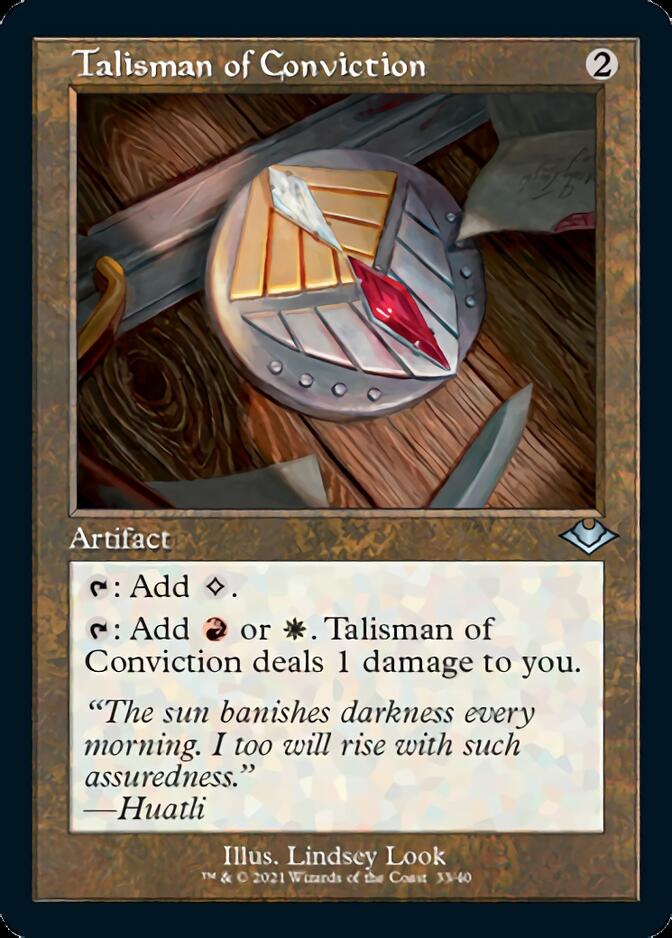 Talisman of Conviction (Retro Foil Etched) [Modern Horizons] | A1Comics