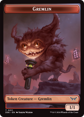 Spirit (0008) // Gremlin Double-Sided Token [Duskmourn: House of Horror Tokens] | A1Comics