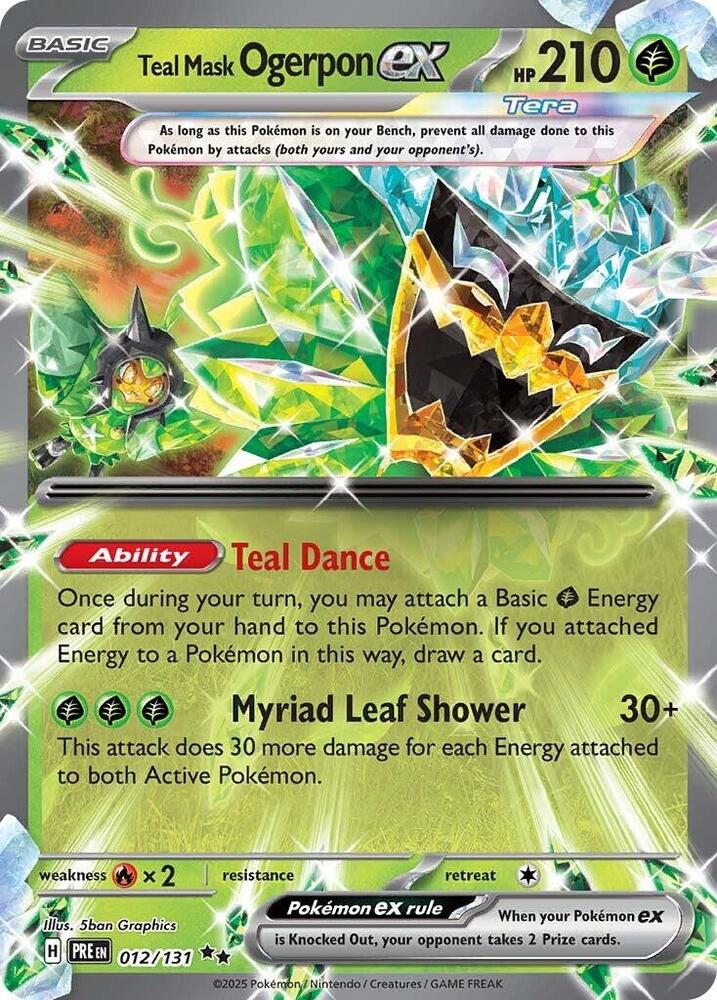 Teal Mask Ogerpon ex (012/131) [Scarlet & Violet: Prismatic Evolutions] | A1Comics