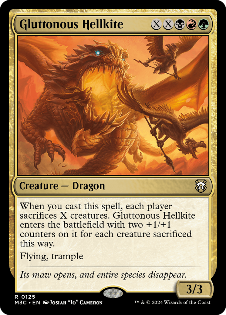 Gluttonous Hellkite [Modern Horizons 3 Commander] | A1Comics