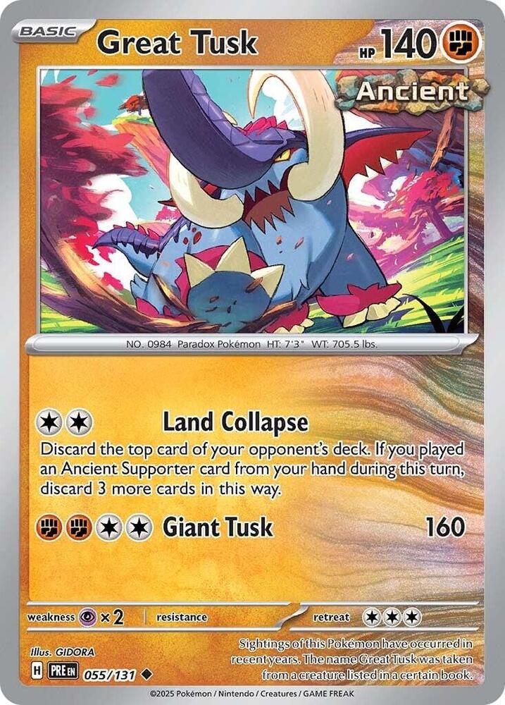 Great Tusk (055/131) [Scarlet & Violet: Prismatic Evolutions] | A1Comics