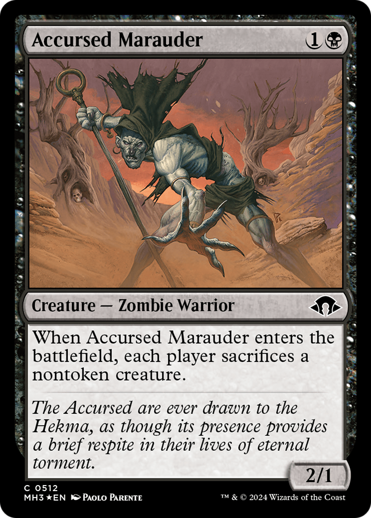 Accursed Marauder (Ripple Foil) [Modern Horizons 3] | A1Comics