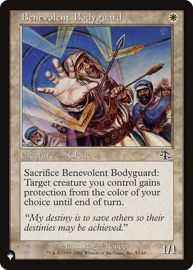 Benevolent Bodyguard [The List Reprints] | A1Comics