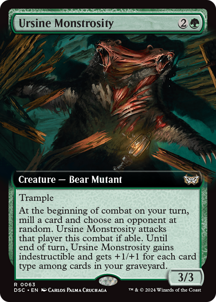 Ursine Monstrosity (Extended Art) [Duskmourn: House of Horror Commander] | A1Comics