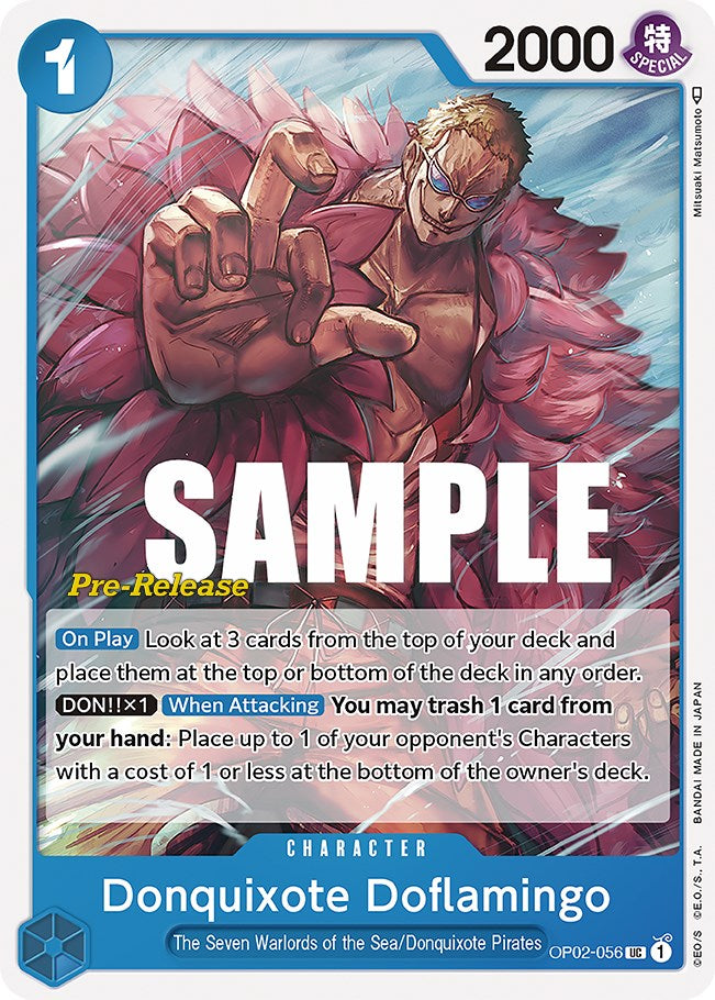 Donquixote Doflamingo [Paramount War Pre-Release Cards] | A1Comics