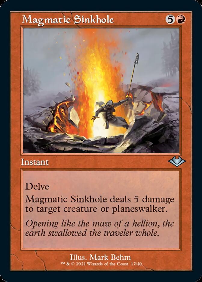 Magmatic Sinkhole (Retro Foil Etched) [Modern Horizons] | A1Comics