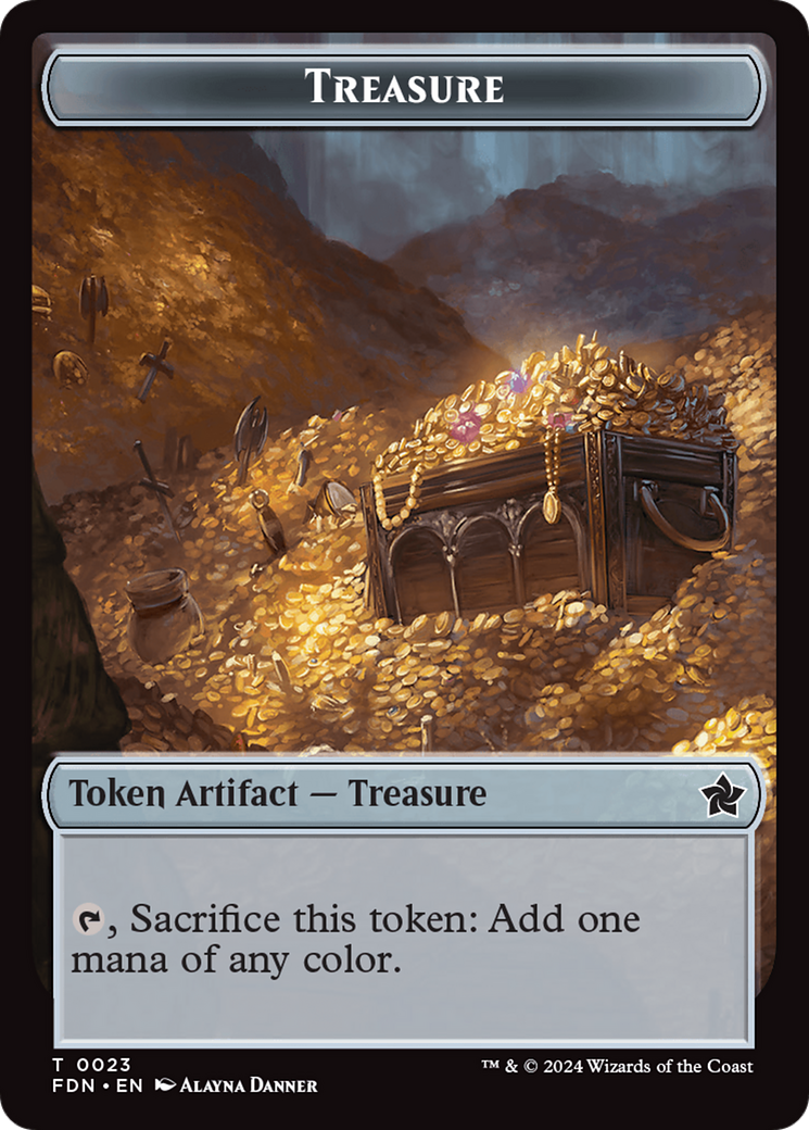 Food // Treasure Double-Sided Token [Foundations Tokens] | A1Comics