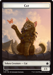 Cat (0001) // Cat (0002) Doubled-Sided Token [Foundations Tokens] | A1Comics