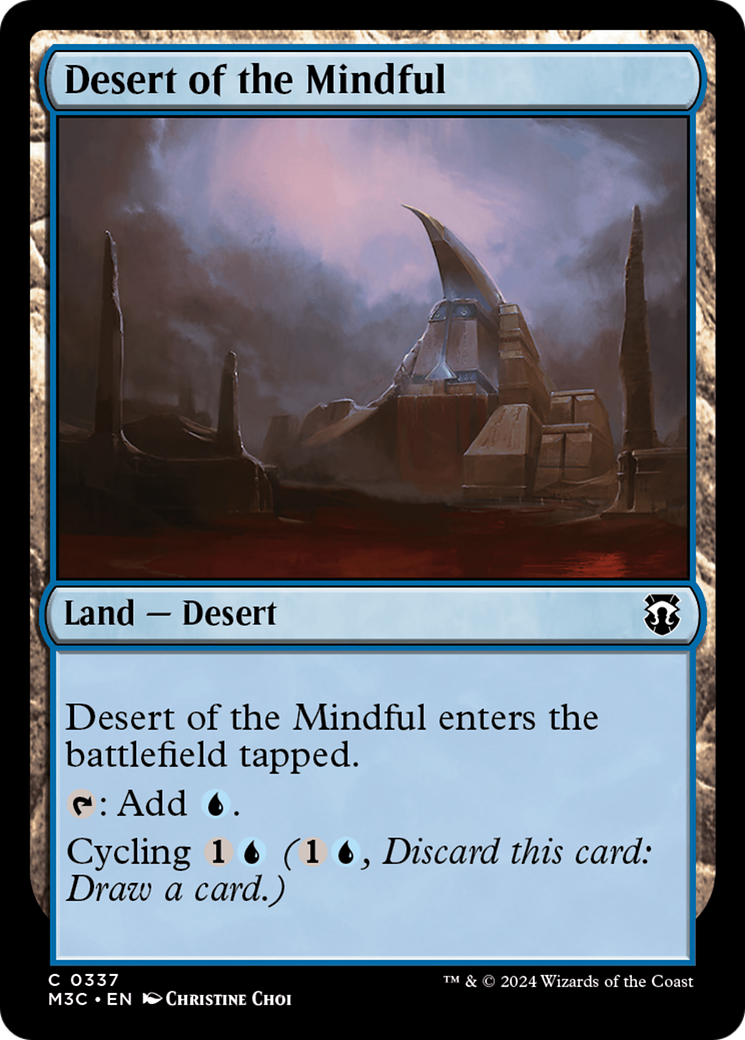 Desert of the Mindful (Ripple Foil) [Modern Horizons 3 Commander] | A1Comics