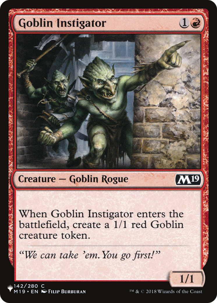 Goblin Instigator [The List Reprints] | A1Comics