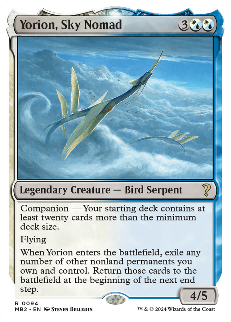 Yorion, Sky Nomad (White Border) [Mystery Booster 2] | A1Comics