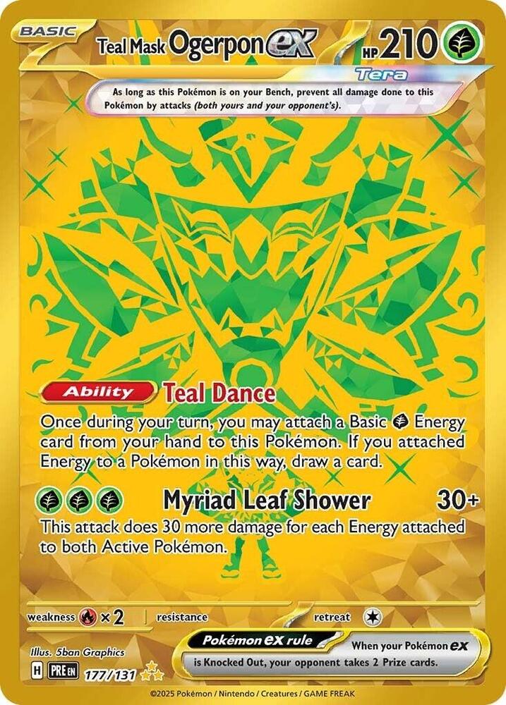 Teal Mask Ogerpon ex (177/131) [Scarlet & Violet: Prismatic Evolutions] | A1Comics