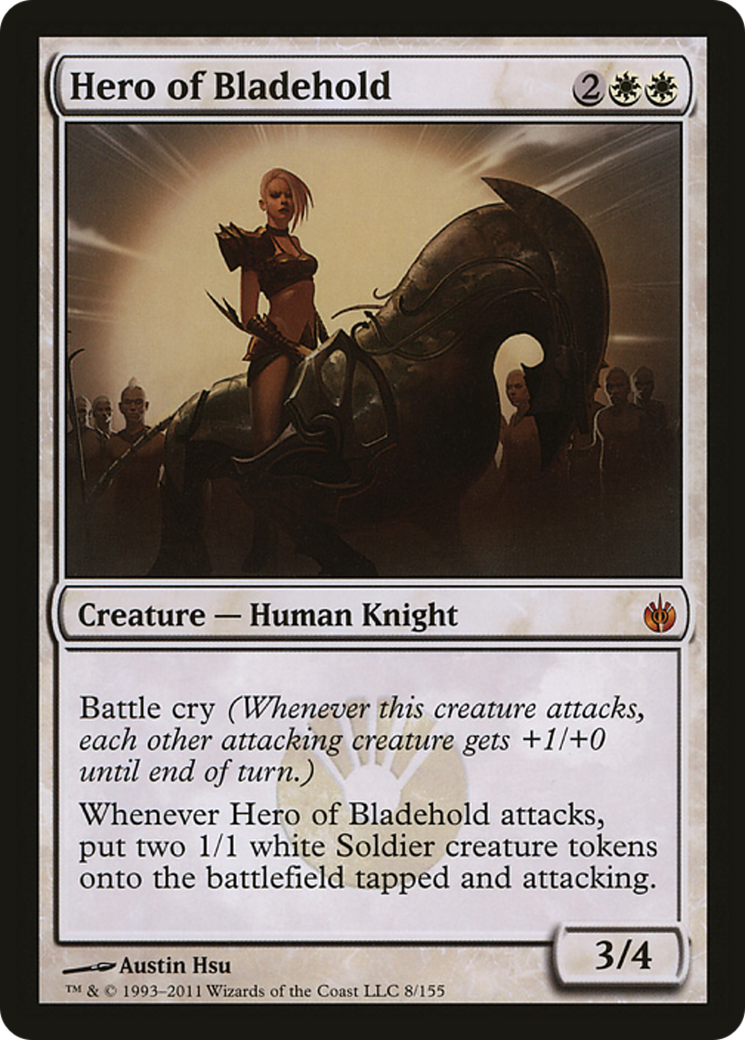 Hero of Bladehold (Mirrodin Besieged) (Oversized) [Oversize Cards] | A1Comics