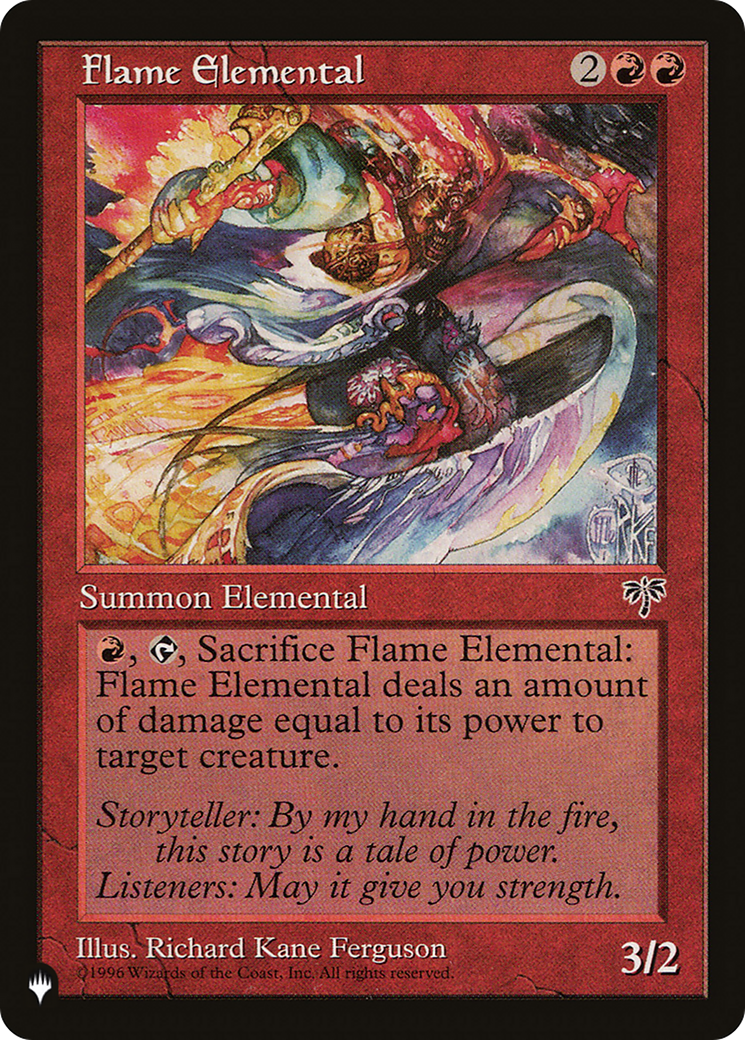 Flame Elemental [The List Reprints] | A1Comics