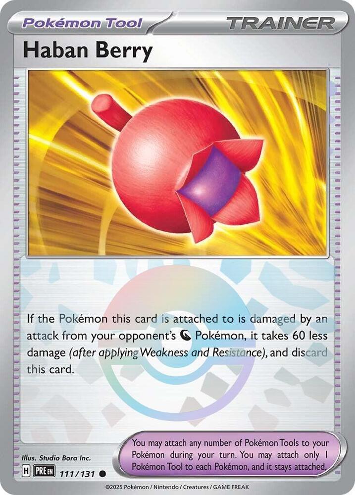 Haban Berry (111/131) (Poke Ball Pattern) [Scarlet & Violet: Prismatic Evolutions] | A1Comics