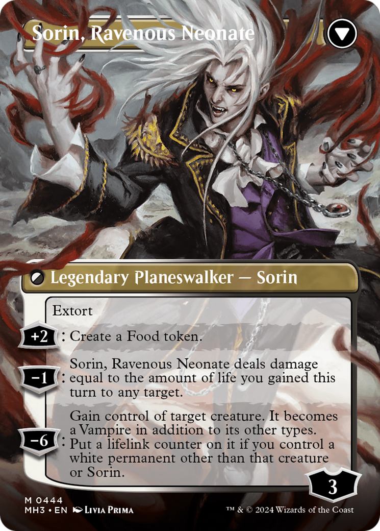 Sorin of House Markov // Sorin, Ravenous Neonate (Borderless) [Modern Horizons 3] | A1Comics