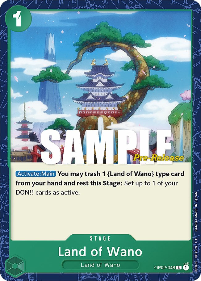 Land of Wano [Paramount War Pre-Release Cards] | A1Comics