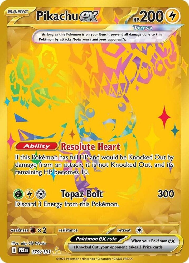 Pikachu ex (179/131) [Scarlet & Violet: Prismatic Evolutions] | A1Comics