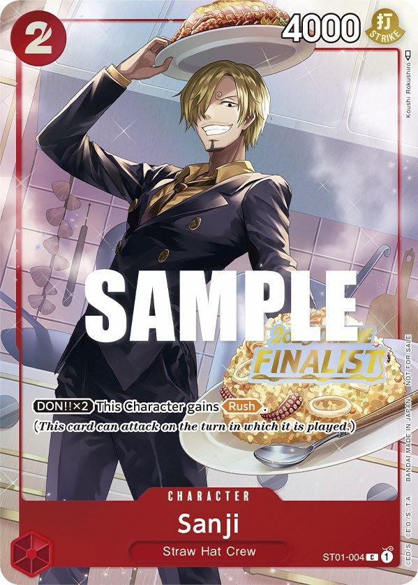 Sanji (Online Regional 2023) [Finalist] [One Piece Promotion Cards] | A1Comics