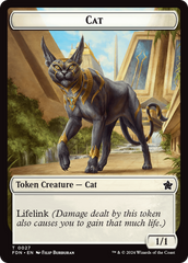 Cat (0027) // Phyrexian Goblin Double-Sided Token [Foundations Tokens] | A1Comics