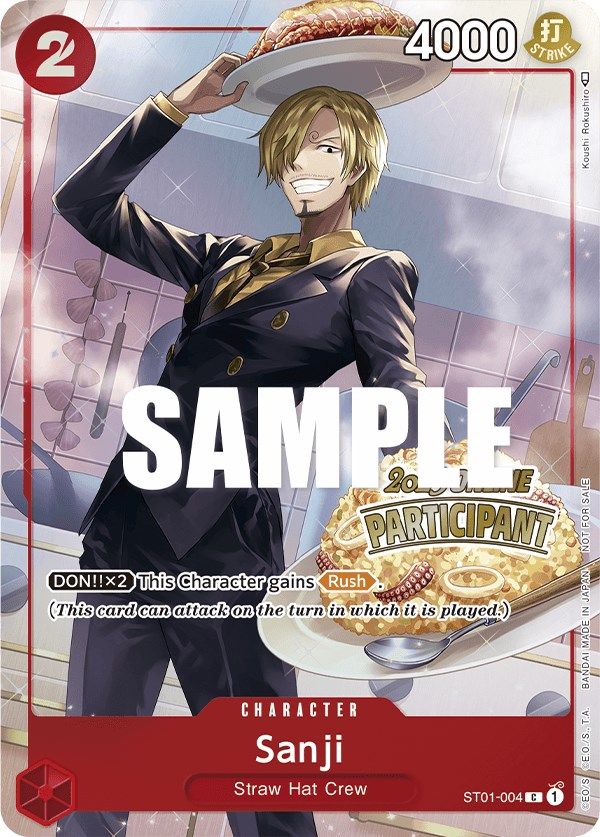 Sanji (Online Regional 2023) [Participant] [One Piece Promotion Cards] | A1Comics