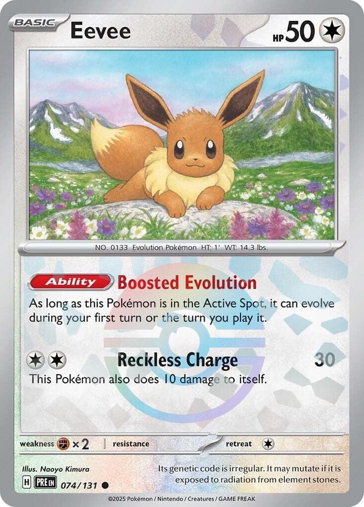 Eevee (074/131) (Poke Ball Pattern) [Scarlet & Violet: Prismatic Evolutions] | A1Comics