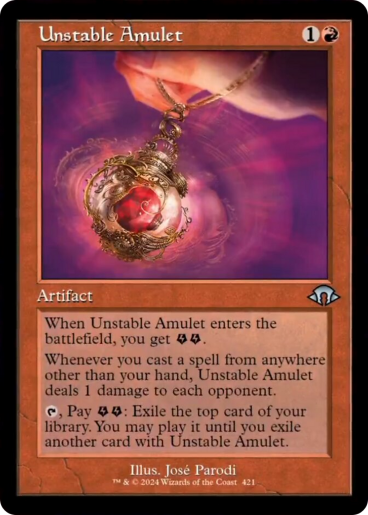 Unstable Amulet (Retro) [Modern Horizons 3] | A1Comics