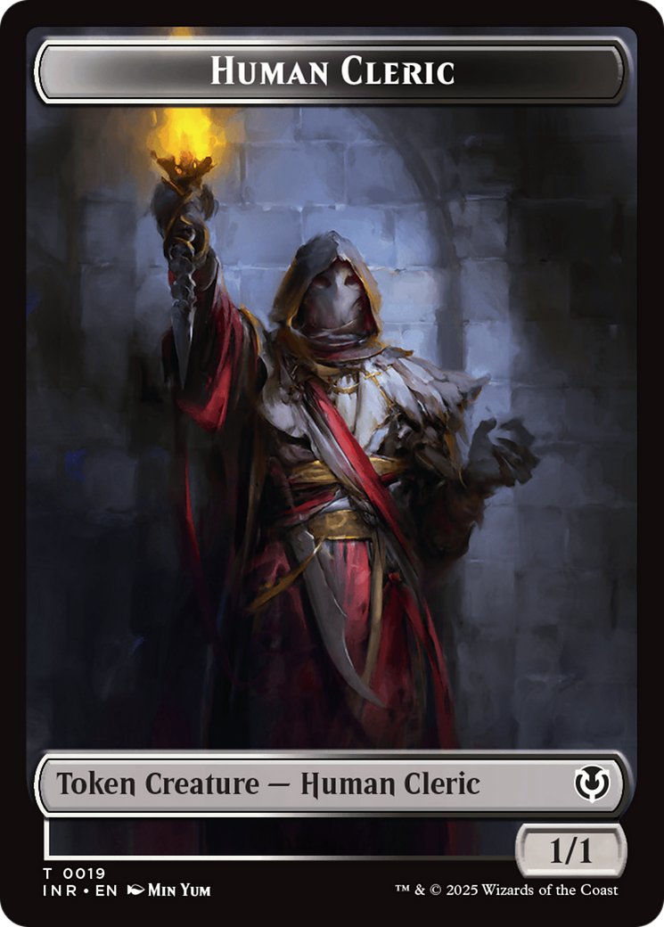 Demon // Human Cleric Double-Sided Token [Innistrad Remastered Tokens] | A1Comics